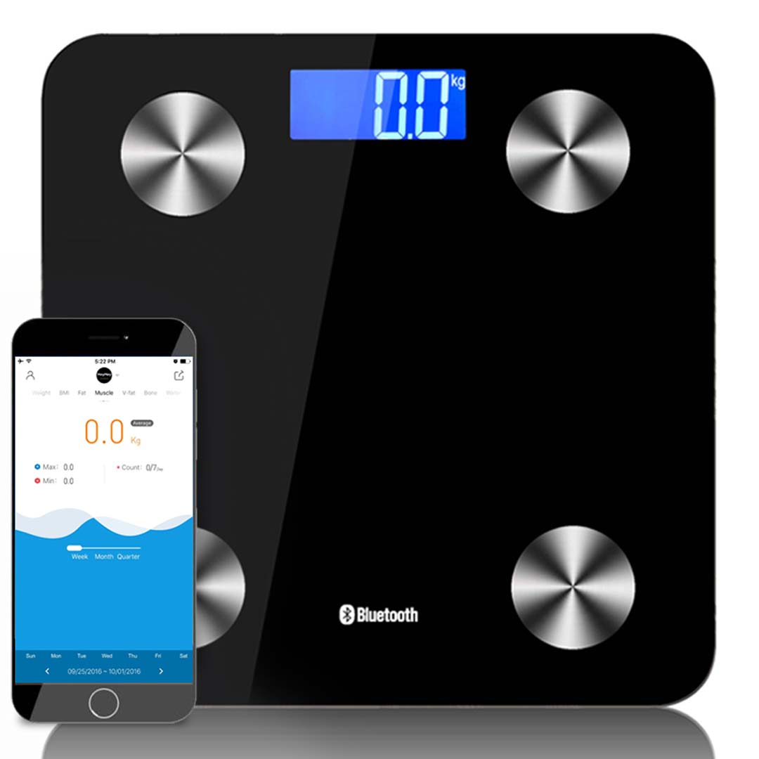 SOGA 180KG Bluetooth Digital Personal Bathroom Weight Scales Body