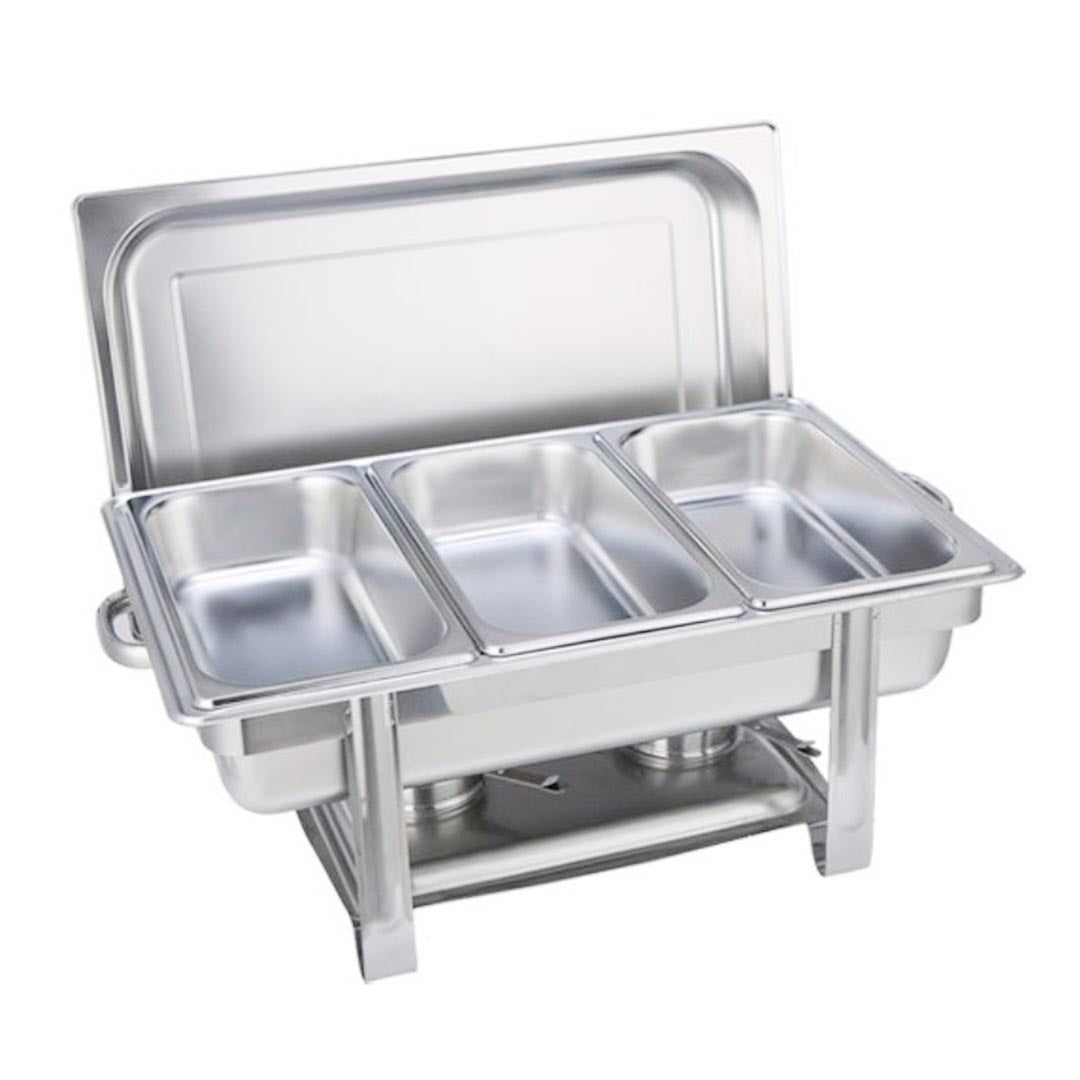 SOGA Stainless Steel Chafing Triple Tray Catering Dish Food Warmer –  buyinaus