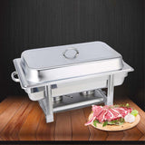 SOGA 2X Double Tray Stainless Steel Chafing Dish Food Warmer