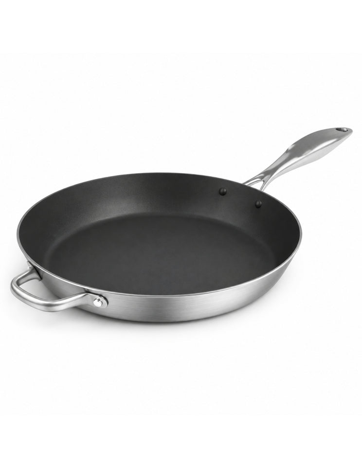 SOGA Stainless Steel Non-Stick Induction Fry Pan 36cm