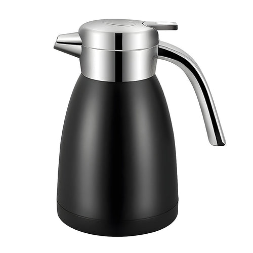 SOGA 1.8L Stainless Steel Water Bottle Insulated Vacuum Flask Coffee Jug Thermal Black