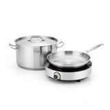 SOGA Kitchenware Bundle – 26cm Smart Induction Cooktop, Stainless Fry Pan & 9L Stock Pot