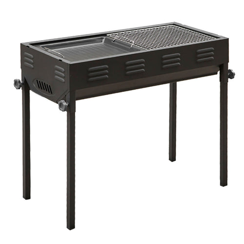 SOGA 66cm Portable Folding Thick Box-Type Charcoal Grill for Outdoor BBQ Camping