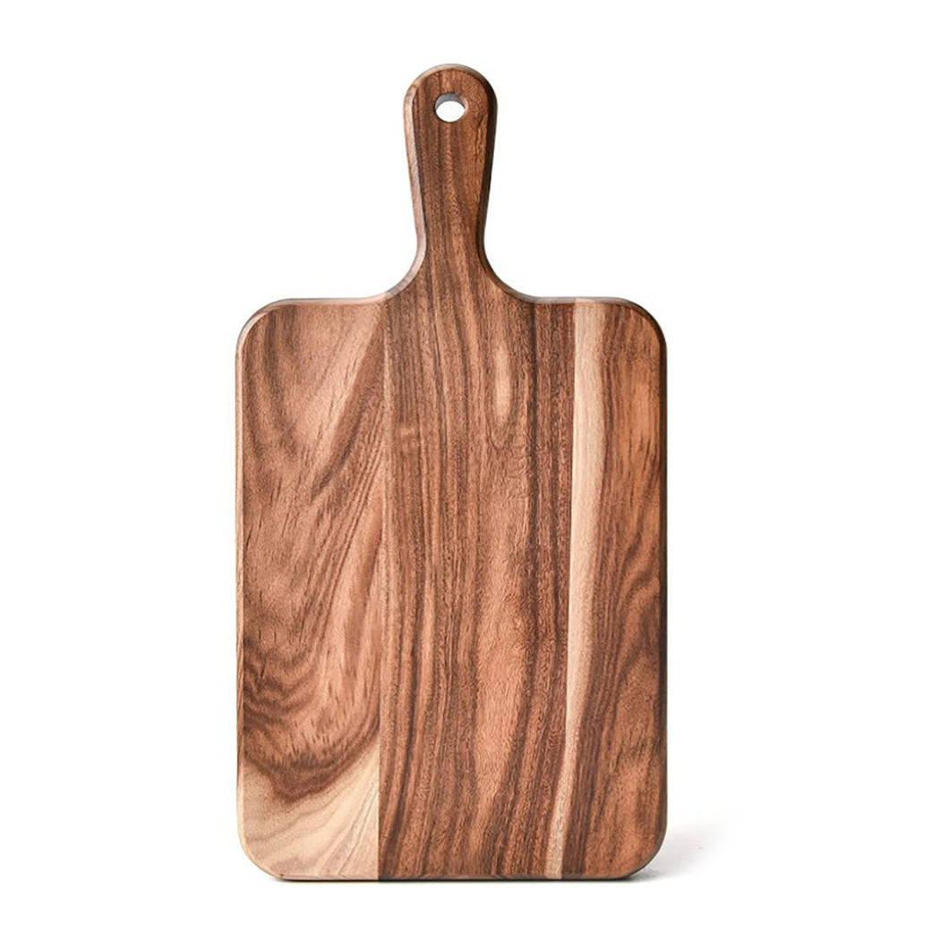 SOGA 32cm Rectangular Premium Wooden Acacia Cutting Board Paddle Kitchen