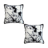 SOGA 2X 50cm Throw Pillow  Black and White Leopard Thick Premium Polyester Fiber for Home Decor