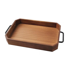 SOGA 33.8x23x5cm Paulownia Wood Serving Tray
