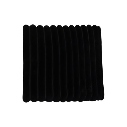 SOGA Black Corduroy Square Cushion Soft Leaning Plush Backrest Throw Seat Pillow