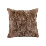 SOGA 50cm Luxurious Taupe Faux Fur Plush Textured Throw Pillow