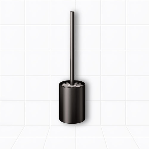 SOGA Wall-Mounted Toilet Brush with Holder Black 27cm