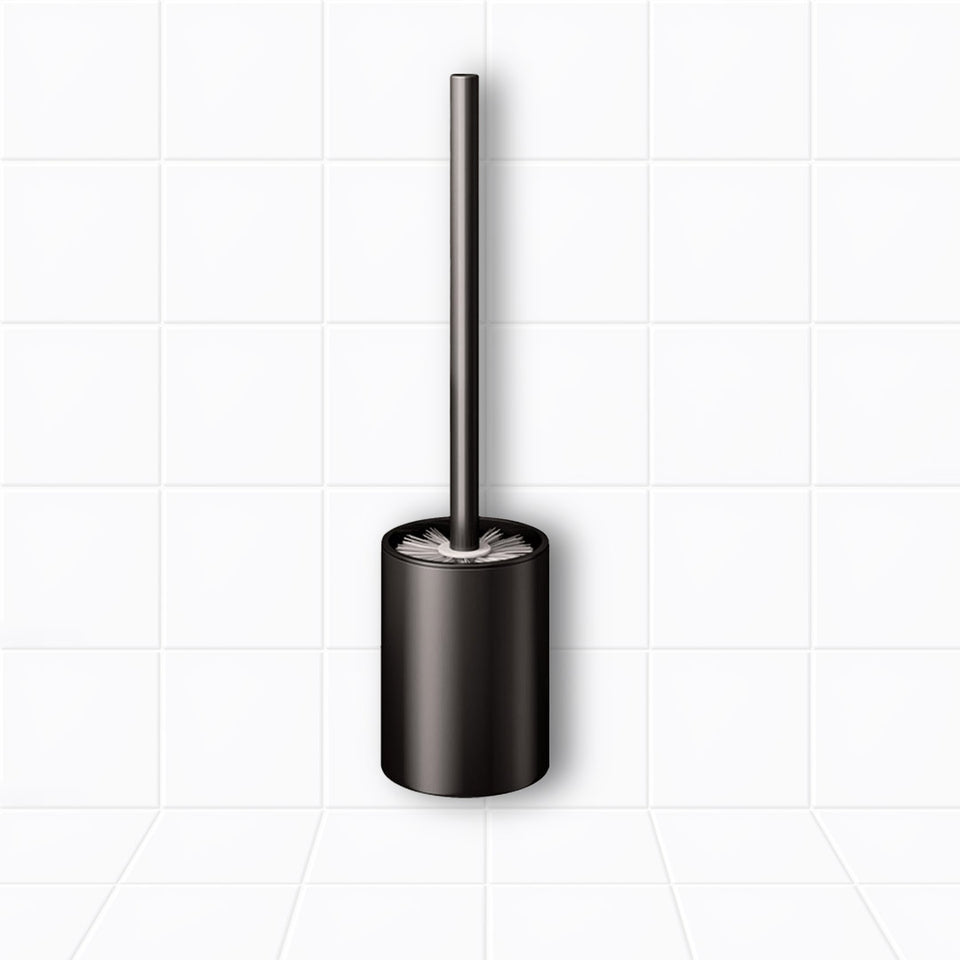 SOGA Wall-Mounted Toilet Brush with Holder Black 27cm