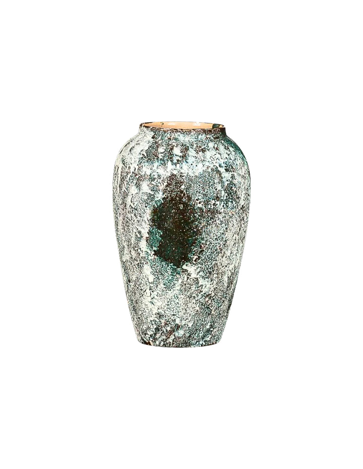 SOGA 30x19cm Green Medium Ceramic Flower Vase Elegant Living Room Home Decor