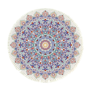 SOGA 120cm Mandala Area Rug for Living Room Lounge Bedroom Anti-slip Doormat Home Decor