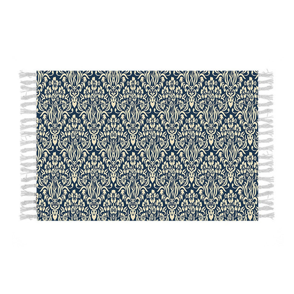 SOGA 90cm Cotton Polyester Vintage Area Rugs Living Room Hallway Floor Kitchen Home Decor