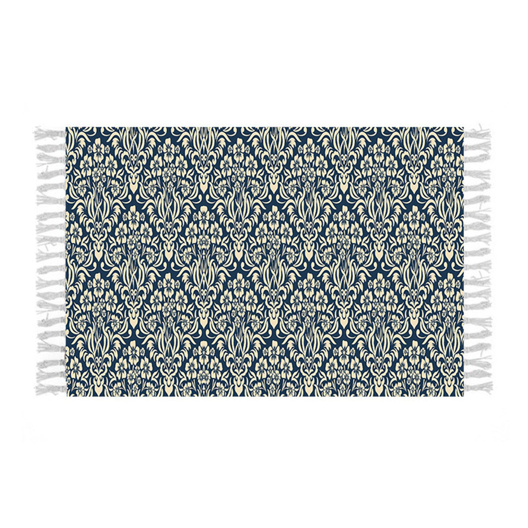 SOGA 90cm Cotton Polyester Vintage Area Rugs Living Room Hallway Floor Kitchen Home Decor