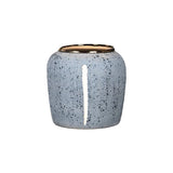 SOGA 21x22cm Grey Small Ceramic Flower Vase Elegant Living Room Home Decor