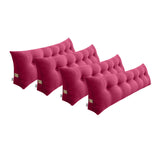 SOGA 4X 180cm Crabapple Red Triangular Wedge Bed Pillow Headboard Backrest Bedside Tatami Cushion Home Decor