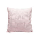 SOGA 50cm Pink Textured Geometric Pattern Decorative Throw Pillow