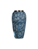 SOGA 35x17cm Blue with White Mini Floral Large Ceramic Flower Vase Elegant Living Room Home Decor