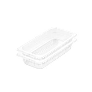 SOGA 2-Pack 65mm Clear Gastronorm 1/3 GN Pans