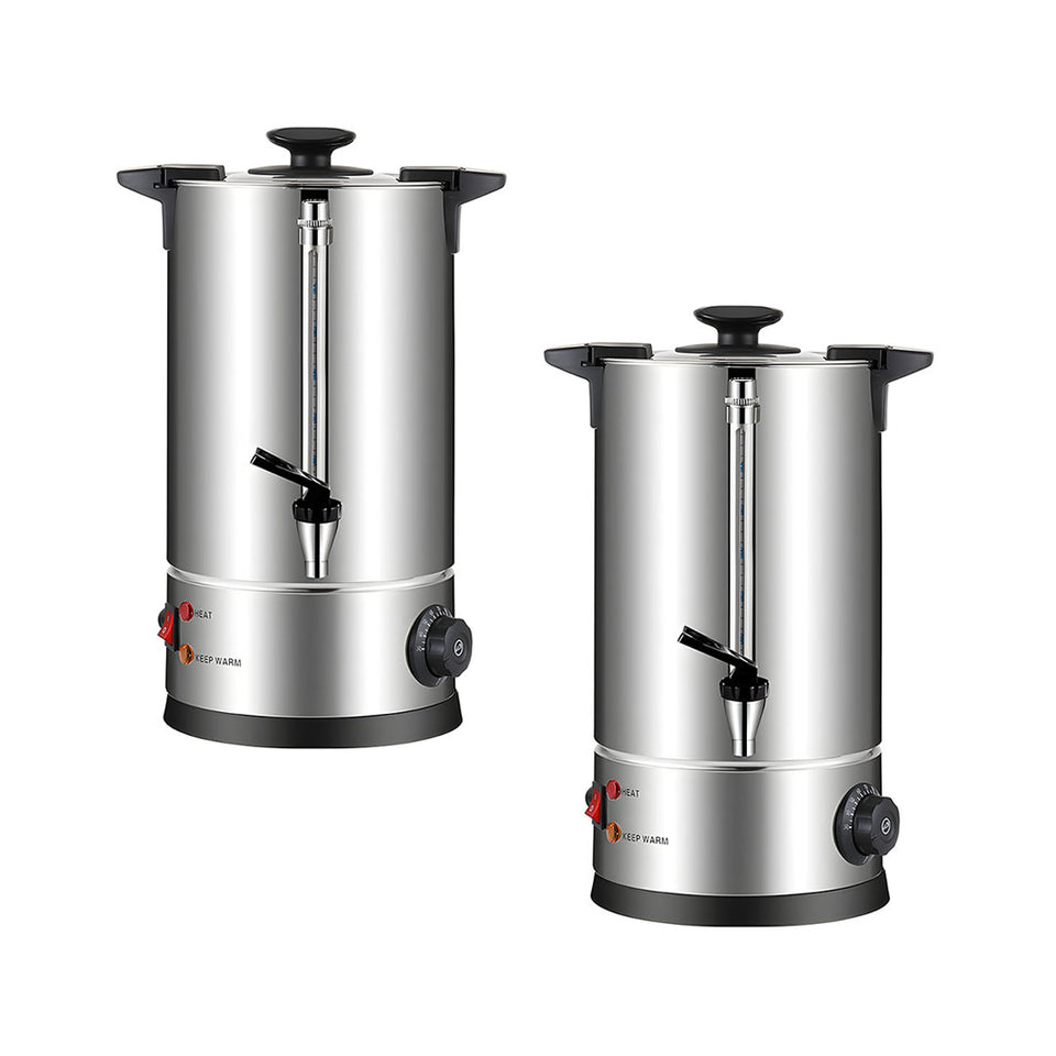 SOGA 2X Electric Water Boiler – 8L Stainless Steel Hot Water Urn