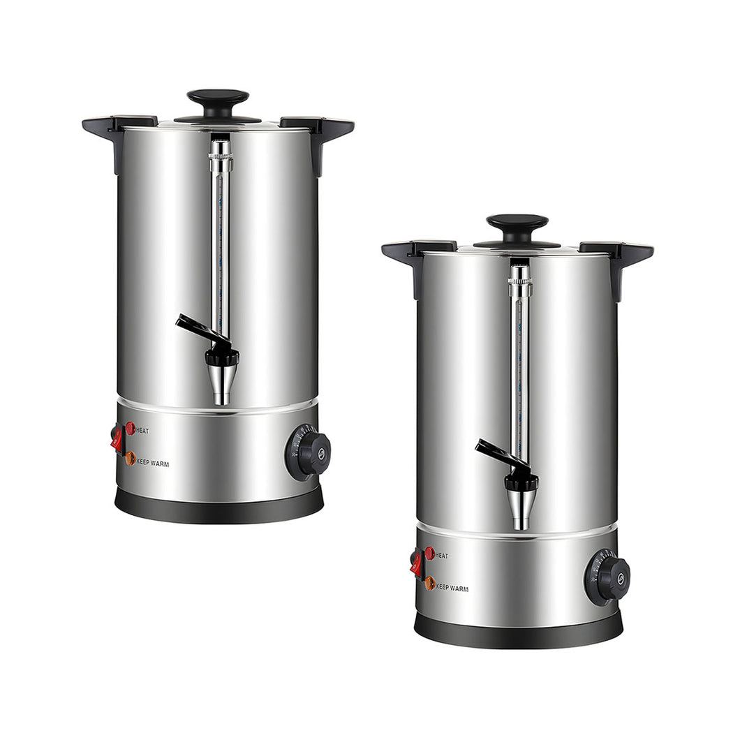 SOGA 2X Electric Water Boiler – 8L Stainless Steel Hot Water Urn