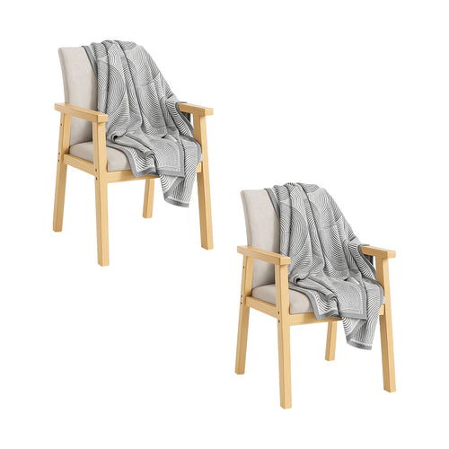 SOGA 2X Charcoal Gray Geometric Swirl Throw Blanket 130x180cm Polyester