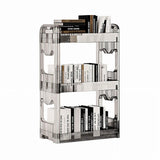SOGA 38x24cm Clear 3 Tier Bookshelf  Storage Organizer