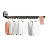 SOGA 127.5cm Suction-Mounted Retractable Clothing Drying Rack Foldable Hanger