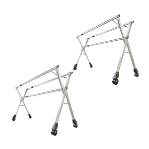 OGA 2X 160cm Portable Drying Rack Clothes Steel Laundry Rack Foldable Space-Saving Laundry Holder 3 Poles