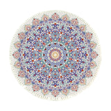 SOGA 120cm Mandala Round Area Thick Anti-slip Doormat, Home Decor