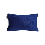 SOGA 30cm Blue Textured Geometric Pattern Decorative Throw Pillow