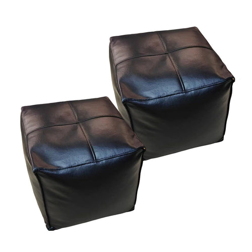 SOGA 2X 40cm Pier Leather Pillow with EPP Insert, Home Decor