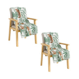 SOGA 2X Tropical Leaf Print Throw Blanket 130x180cm Soft Polyester
