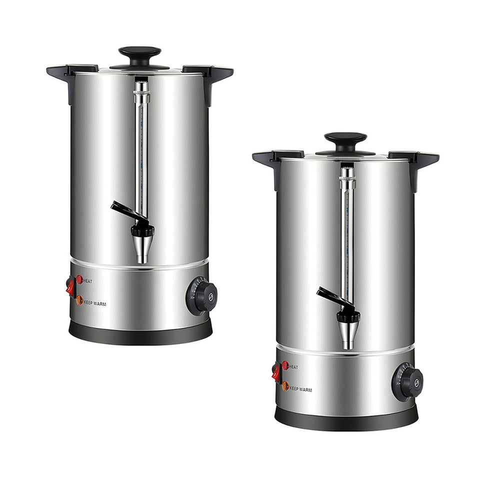 SOGA 2X Electric Water Boiler – 12L Stainless Steel Hot Water Urn