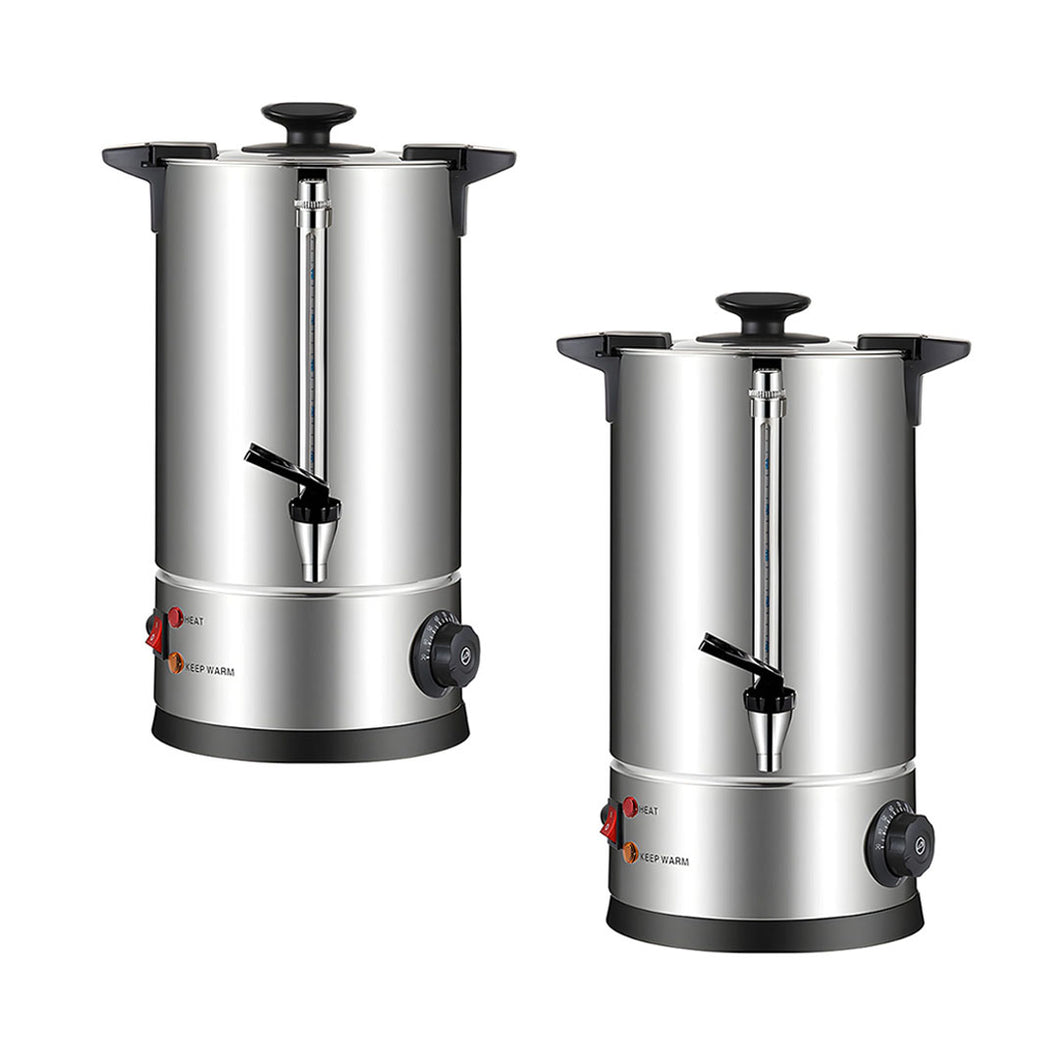 SOGA 2X Electric Water Boiler – 12L Stainless Steel Hot Water Urn