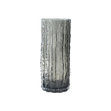 SOGA 30.5cm Handcrafted Grey Glass Vase, Classic Design for Home Decor