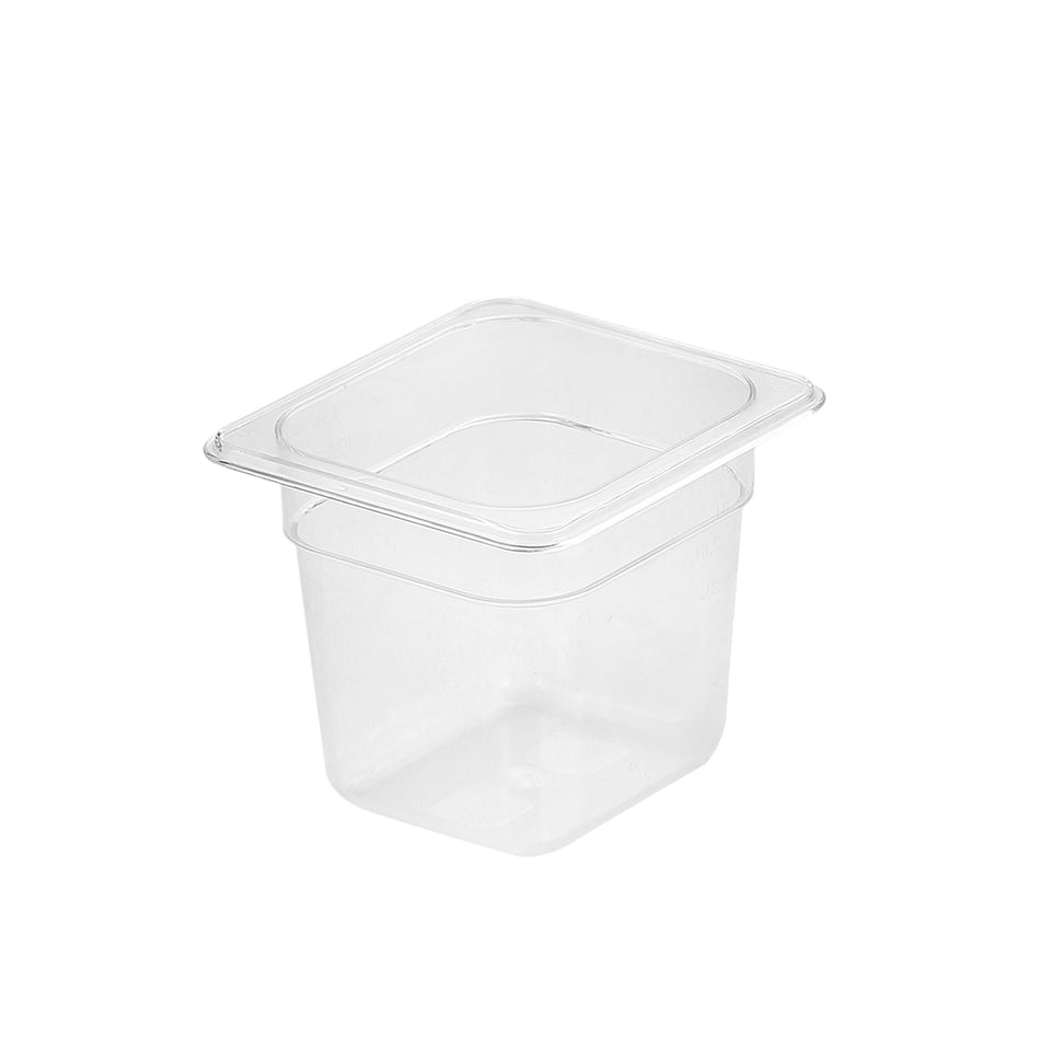 SOGA 150mm Clear Gastronorm GN Pan 1/6 Food Tray Storage