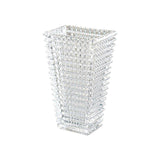 SOGA 28cm Handcrafted Clear Glass Vase Classic Design for Home Decor