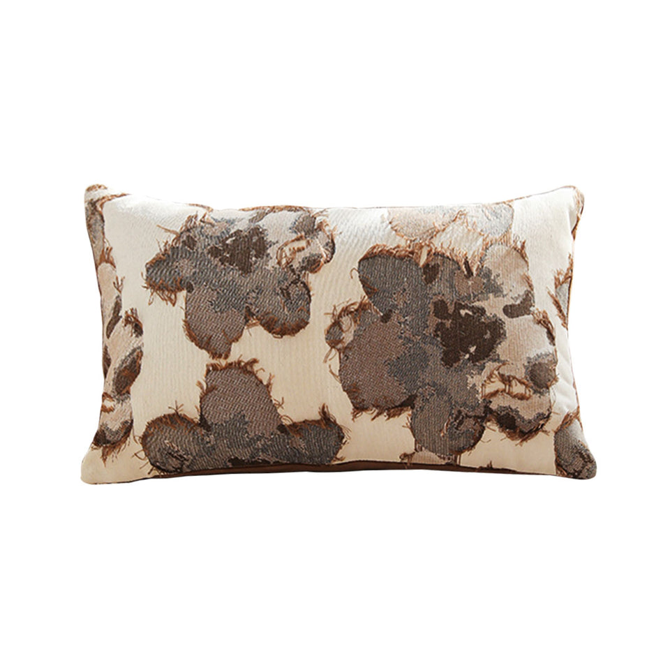 SOGA 35cm Rectangular Vintage Decorative Embroidered Floral Throw Pillow