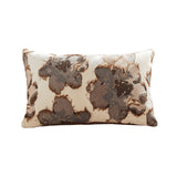 SOGA 35cm Rectangular Vintage Decorative Embroidered Floral Throw Pillow