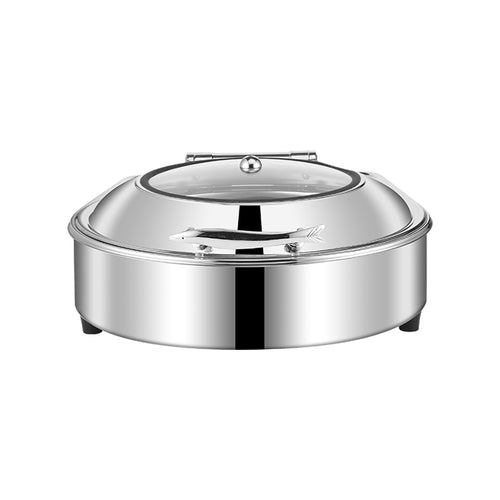 SOGA Stainless Steel Round Chafing Dish Tray Buffet Cater Food Warmer Chafer with Top Lid