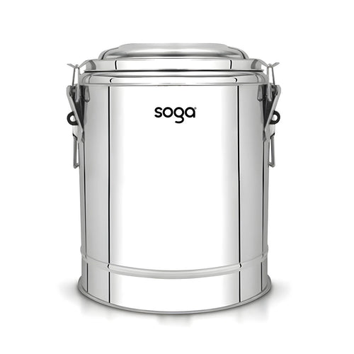SOGA 40L Stainless Steel Insulated Stock Pot Hot & Cold Beverage Dispenser