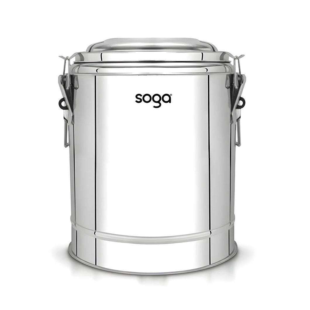 SOGA 40L Stainless Steel Insulated Stock Pot Hot & Cold Beverage Dispenser