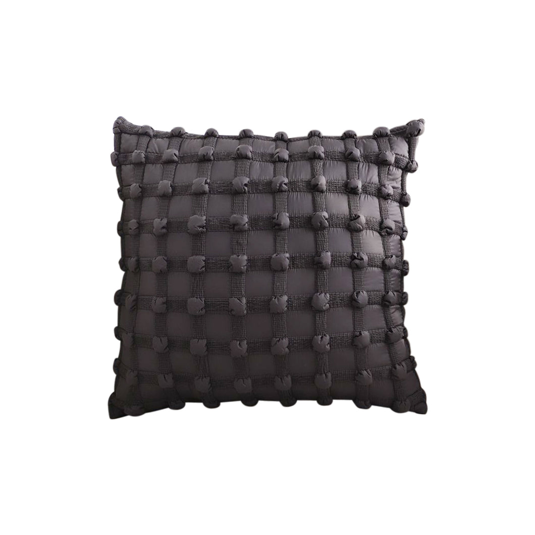 SOGA 45cm Black Medievalc style Puff Rivet Square Product Throw Pillow
