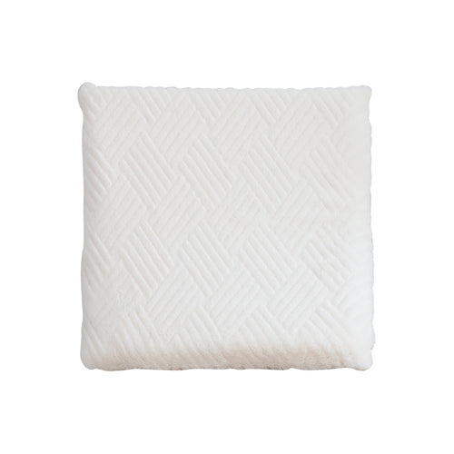 SOGA White Chevron Square Cushion Soft Leaning Plush Backrest Throw Seat Pillow Home Office Decor