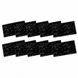 SOGA Peel & Stick Floor and Wall Tiles 30 x 60cm 10 Pack Black Faux Marble