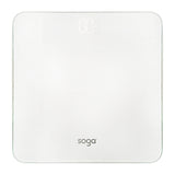 SOGA 180kg Digital Fitness Weight Bathroom Gym Body Glass LCD Electronic Scales White
