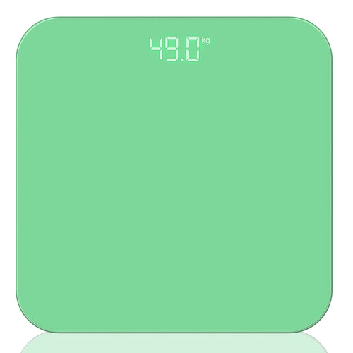 SOGA 180kg Digital Fitness Weight Bathroom Gym Body Glass LCD Electronic Scales Green