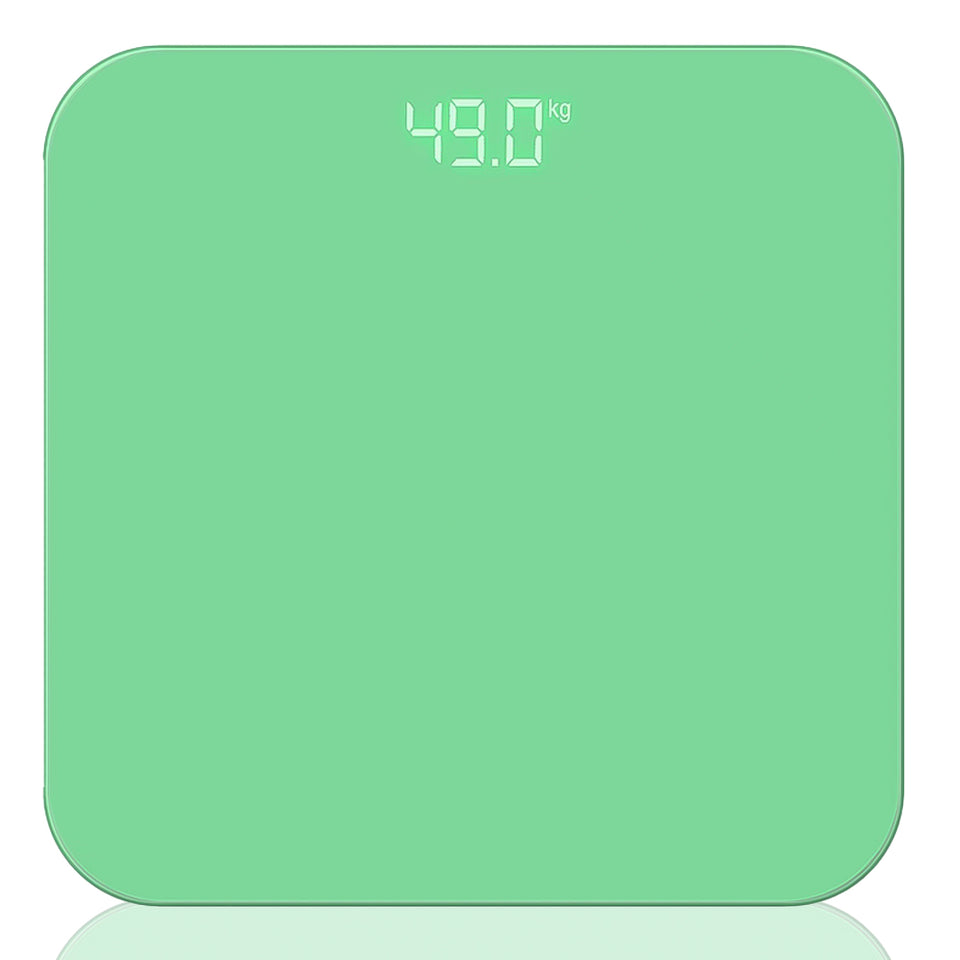 SOGA 180kg Digital Fitness Weight Bathroom Gym Body Glass LCD Electronic Scales Green