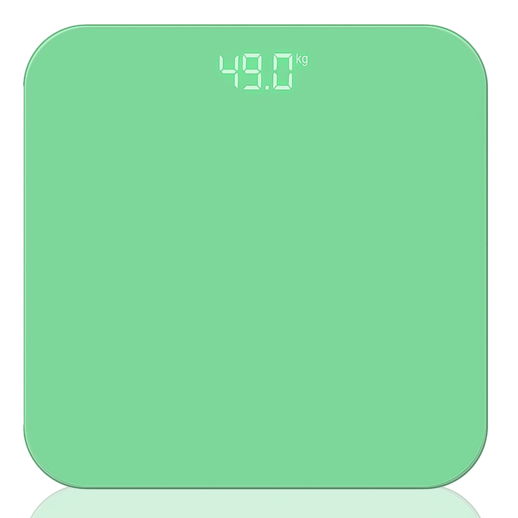 SOGA 180kg Digital Fitness Weight Bathroom Gym Body Glass LCD Electronic Scales Green
